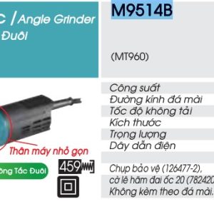 MÁY MÀI GÓC Makita M9514B (100MM/720W/CÔNG TẮC ĐUÔI)