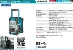 RADIO SỬ DỤNG PIN Makita MR002GZ (40V MAX/18V/14.4V/12V (không kèm pin sạc)