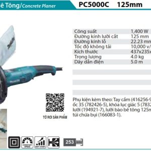 MÁY BÀO BÊ TÔNG Makita  PC5000C