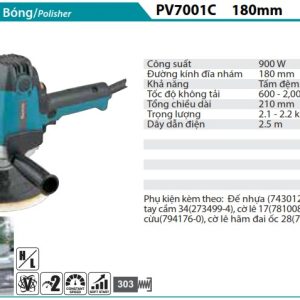 MÁY ĐÁNH BÓNG Makita PV7001C (180MM)