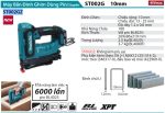 MÁY BẮN ĐINH GHIM DÙNG PIN Makita ST002GZ (ĐINH J 10MM/BL)(40V MAX)  (không kèm pin sạc)