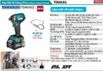 MÁY BẮT VÍT DÙNG PIN Makita TD003GA201 (BL)(40V MAX) kèm 02 pin 2.5 +  1 sạc