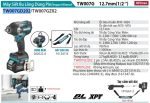 MÁY SIẾT BU LÔNG DÙNG PIN Makita TW007GD202(12.7MM/ (kèm 02 pin 2.5 Ah + sạc)