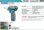 MÁY SIẾT BU LÔNG DÙNG PIN Makita TW100DWE