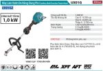 MÁY LÀM VƯỜN ĐA NĂNG DÙNG PIN Makita UX01GZ (BL) (không kèm pin sạc)