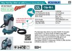 MÁY HÚT BỤI Makita VC3210LX1(ƯỚT&KHÔ)