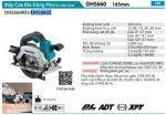 Máy Cưa Đĩa Dùng Pin(165MM/BL)(18V) (không kèm pin sạc) - Makita DHS660Z