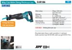 Máy Cưa Kiếm Dùng Pin(18V) (không kèm pin sạc) - Makita DJR186Z