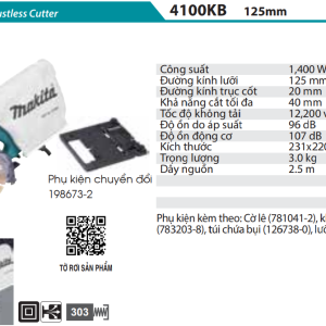 Máy Cắt Đá/Gạch(125MM) - Makita 4100KB