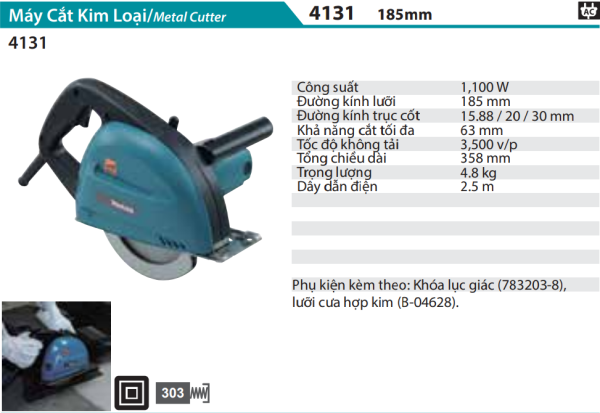 Máy Cắt Kim Loại(185MM) - Makita 4131