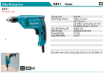 Máy Khoan(10MM) - Makita 6411