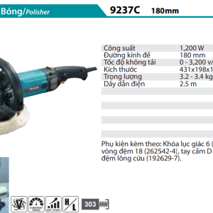 Máy Đánh Bóng(180MM) - Makita 9237C