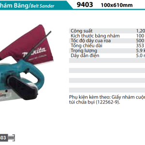 Máy Chà Nhám Băng(100MMX610MM) - Makita 9403