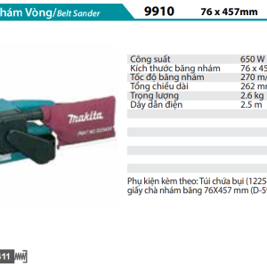 Máy Chà Nhám Băng(76MMX457MM) - Makita 9910