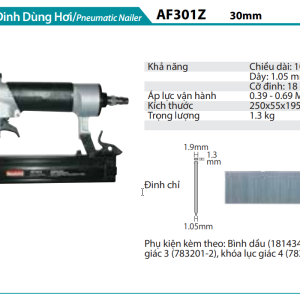 Máy Bắn Đinh Dùng Hơi - Makita AF301Z