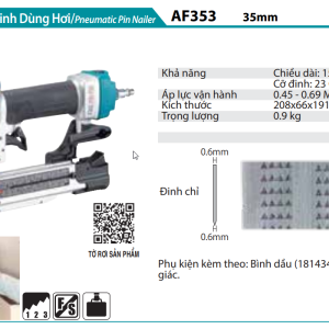 Máy Bắn Đinh Dùng Hơi - Makita AF353