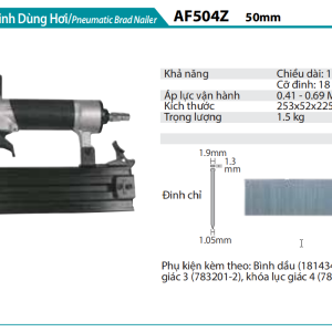 Máy Bắn Đinh Dùng Hơi - Makita AF504Z