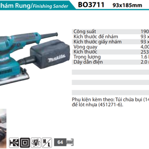 Máy Đánh Cạnh(6,35MM/1/4") - Makita 3711