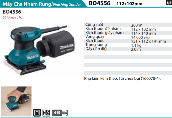 Máy Chà Nhám Rung - Makita BO4556