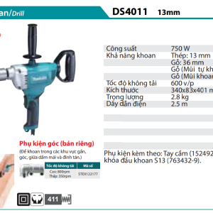 Máy Khoan(13MM) - Makita DS4011