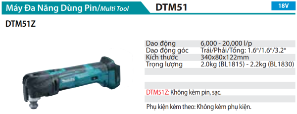 MÁY BẮT VÍT DÙNG PIN Makita TD111DZ(BL)(12V MAX) (không kèm pin sạc)