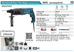 Máy Khoan Bê Tông 3 Chức Năng - Makita HR2470