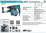 Máy Khoan Bê Tông 3 Chức Năng - Makita HR2653