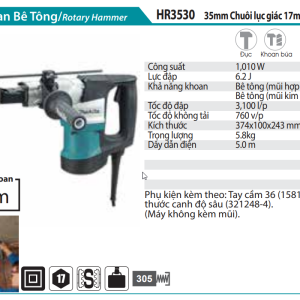 Máy Khoan Bê Tông - Makita HR3530