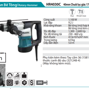 Máy Khoan Bê Tông - Makita HR4030C