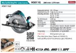 Máy cưa đĩa dùng pin 40V Max Makita HS011GZ