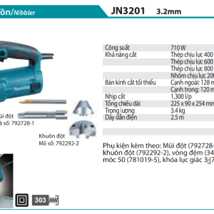 Máy cắt tôn 3.2mm Makita JN3201 710W