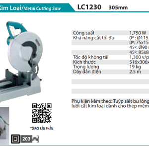 Máy cắt sắt Makita LC1230 1750W