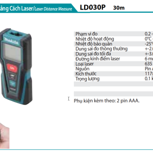 Máy đo khoảng cách laser 30m Makita LD030P