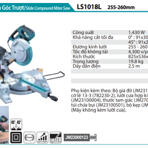 Máy cưa đa góc trượt MAKITA - LS1018L