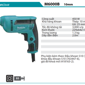 MÁY KHOAN Makita M6000B (10MM)