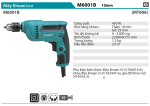 MÁY KHOAN Makita M6001B (10MM)