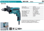 MÁY KHOAN BÚA MAKITA M8103B (13MM)