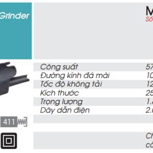 MÁY MÀI GÓC Makita  M9504B (100MM/570W/CÔNG TẮC ĐUÔI)