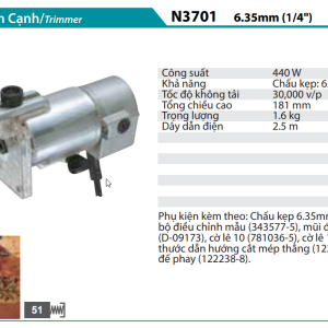 MÁY ĐÁNH CẠNH Makita N3701 (6,35MM1/4")