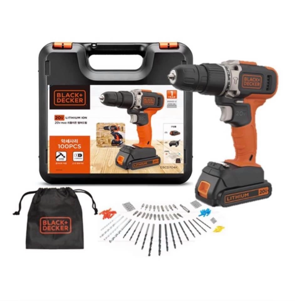 Máy Khoan Cầm Tay BlackandDecker EBCD704K-KR